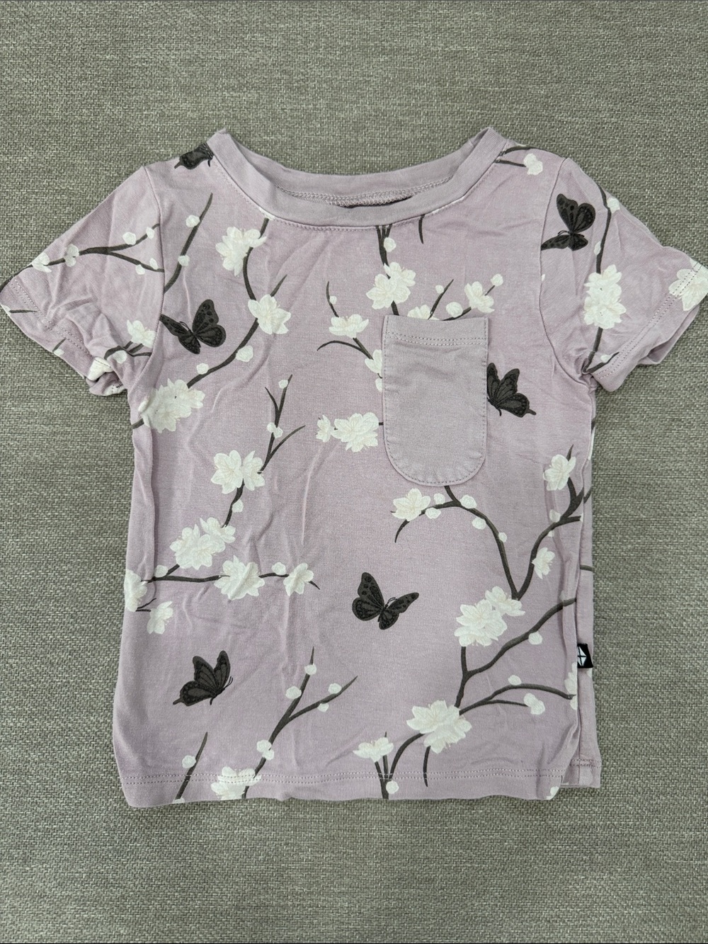Kyte Baby  Blossom & Butterfly Pocket Tee 12-18
